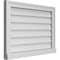 Ekena Millwork Vertical Surface Mount PVC Gable Vent w/ 2"W x 2"H , Brickmould Sill Frame, 28"W x 20"H GVPVE28X2003SN - alternate 5